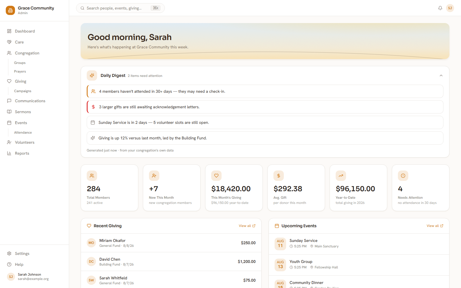 Shepherd Atlas dashboard